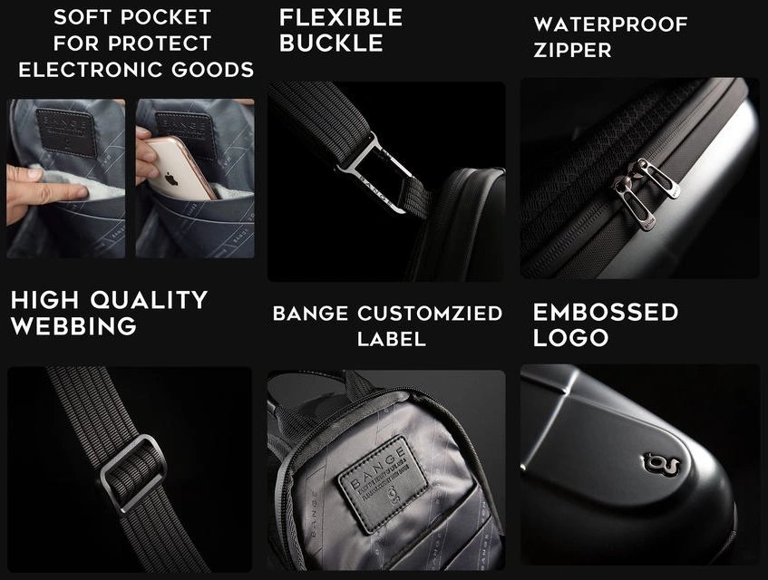 BANGE BG-7353 Waterproof Crossbody Bag – photo 5
