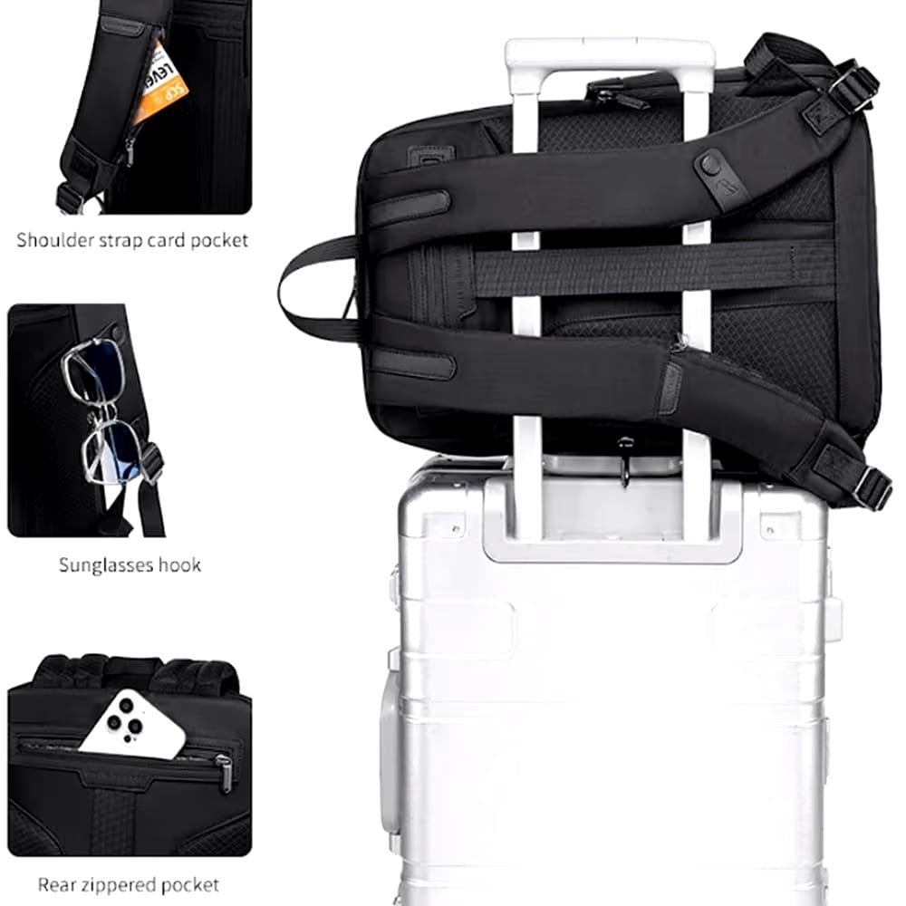 Arctic Hunter B00812 Laptop Backpack 15L Water-Repellent 15.6 Inch Multi-Compartment Daypack With Anti-Theft Buckle - Image 7